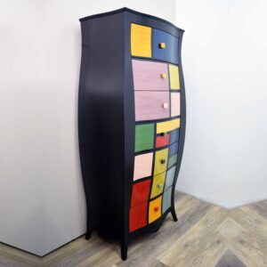 Cassettiera moderna a 7 cassetti "Patchwork"